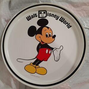Vintage Mickey Mouse Metal Serving Tray